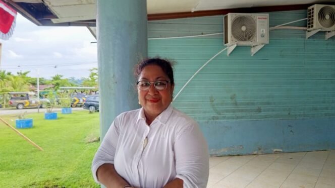 
Ketua DPRK Nabire, Nancy Karolin Worabay. (Foto: Edwin Rumanasen)