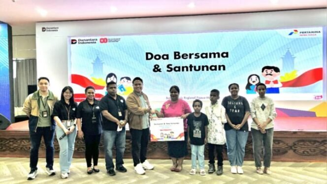 
Pertamina Patra Niaga Regional Papua Maluku Gelar Doa Bersama dan Santunan Anak Yatim di Jayapura. (Foto: Ist)