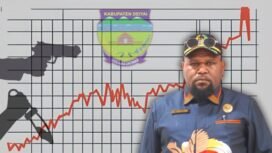 Ketua Fraksi Kelompok Khusus Donatus Mote menyikapi situasi tiga bulan terakhir (Juni-Agustus), di Deiyai.