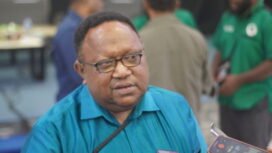 Anggota DPRD Papua Tengah, John Gobai. (Foto:Edwin Rumanasen)