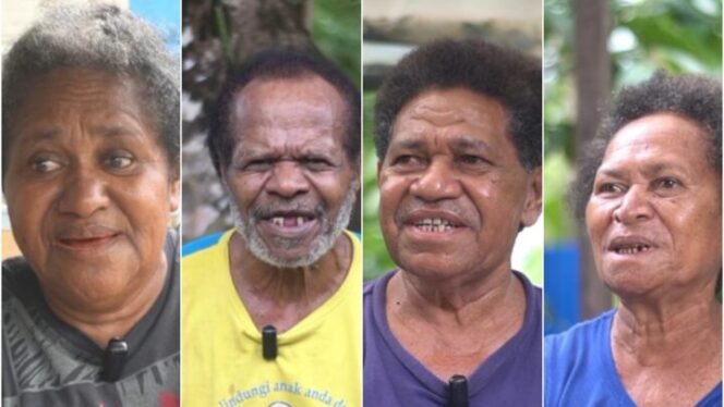 
Para penyintas gempa Nabire 2004. (Foto: Edwin Rumanasen/Sasagupapua.com)