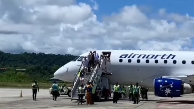 
Maskapai Airnorth dari Australia Resmi Mendarat di Biak- Berikutnya Pesawat Air Nugini