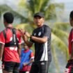 Skuad Mutiara Hitam saat menjalani latihan terakhir jelang keberangkatan. (Foto:Ist)