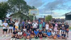 Perbasi Mimika berfoto bersama usai latihan. Foto: Istimewa