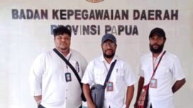 Pengurus Aliansi Honorer Mimika. (Dok istimewa)