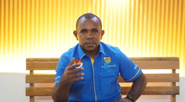 Ketua KNPI Papua Tengah, Yustinus Tebai. (Foto: Dok Sasagupapua.com)