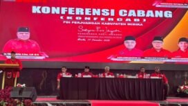 Suasana Konfercab PDIP Perjuangan Kabupaten Mimika. Senin (17/11/2025). Foto: Istimewa