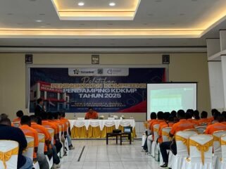 Suasana kegiatan pelatihan peningkatan kompetensi pendamping KDKMP Tahun 2025 di Nabire. Selasa (18/11/2025). 