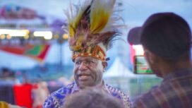 Kepala Dinas Koperasi, UMKM, Perindustrian, dan Perdagangan Provinsi Papua Tengah, Norbertus Mote. (Foto: Kristin Rejang/Sasagupapua.com)