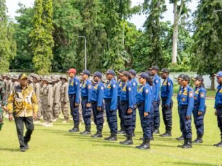 Suasana penutupan Latsar Damkar dan Satpol PP Provinsi Papua Tengah. (Foto: Humas Pemprov Papua Tengah)