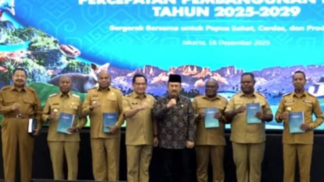 
Foto bersama dalam peluncuran RAPPP 2025-2029. Foto: Capture YouTube Bappenas RI.