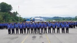 Suasana apel pagi di Lingkup Pemerintahan. Provinsi Papua Tengah. (Foto: Humas Pemprov Papua Tengah)