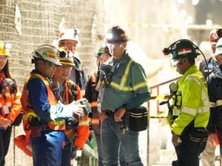 Inspeksi Manajemen berlangsung di area
Tambang Bawah Tanah DMLZ pada rangkaian
pra acara BK3N 2026 pada 8 Desember 2025
lalu. Foto: Corcom Freeport Indonesia