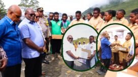 Rangkaian pemberian laptop di Papua Tengah.