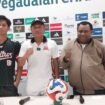 Pelatih Deltras FC saat conference pers sehari jelang laga melawan Persipura. (Foto: Media Officer Persipura)