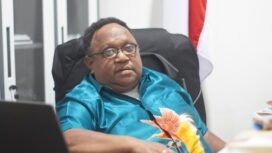 Wakil Ketua DPR Papua Tengah, John Gobai. (Foto: Edwin Rumanasen/Sasagupapua)