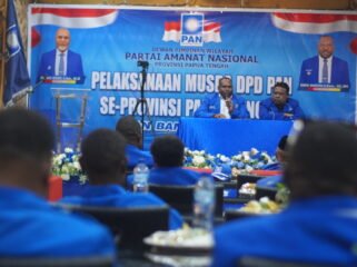 Suasana MUSDA DPW PAN Papua Tengah, Sabtu (28/2/2025).