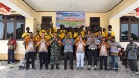Suasana foto bersama dalam momen Musrenbang Distrik Mimika Barat Jauh, Sabtu (28/2/2026). Foto: DOK DMBJ.
