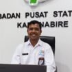 Kepala BPS Kabupaten Nabire yang juga Penghubung BPS Papua Tengah, Dio Ginting. (Foto: Kristin Rejang/Sasagupapua.com)