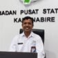 Kepala BPS Kabupaten Nabire yang juga Penghubung BPS Papua Tengah, Dio Ginting. (Foto: Kristin Rejang/Sasagupapua.com)