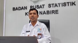 Kepala BPS Nabire, Dio Ginting. (Foto: Kristin Rejang)