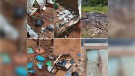 Kondisi usai penyerangan di Kampung Nakias, Merauke. (Foto: Dok Solidaritas Masyarakat Adat Merauke)