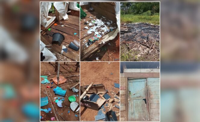 
Kondisi usai penyerangan di Kampung Nakias, Merauke. (Foto: Dok Solidaritas Masyarakat Adat Merauke)
