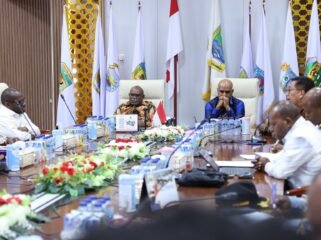 Suasana rapat penyelesaian soal Kapiraya. (Foto: Humas Pemprov Papua Tengah)