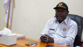 Kepala Dinas Perindustrian dan Perdagangan, Koperasi dan UMKM (Disperindag) Provinsi Papua Tengah, Yuliten Makai. (Foto: Kristin Rejang/Sasagupapua)