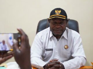 Kepala Dinas Perindustrian dan Perdagangan, Koperasi dan UMKM (Disperindag) Provinsi Papua Tengah, Yuliten Makai. (Foto: Kristin Rejang/Sasagupapua)