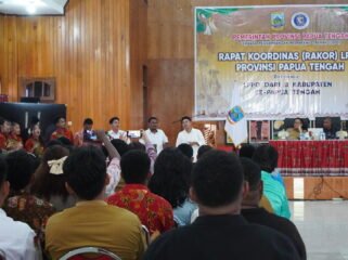 Suasana Rakor LPPD Papua Tengah. (Foto: Kristin Rejang/Sasagupapua.com)