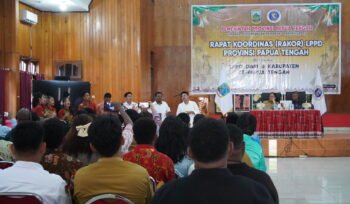 Suasana Rakor LPPD Papua Tengah. (Foto: Kristin Rejang/Sasagupapua.com)