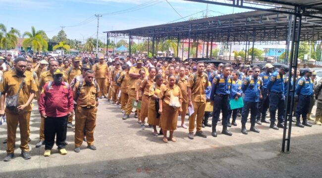 CPNS Papua Tengah saat terima STTP. (Foto: Humas Pemprov Papua Tengah)