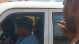 Capture video masyarakat di Merauke saat menolak proyek jalan untuk sarana prasarana ketahan pangan. 