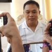 Komandan Kodim (Dandim) 1705/Nabire, Letkol Inf Marudut H. Simbolon saat diwawancarai awak media. (Foto: Kristin Rejang/Sasagupapua.com