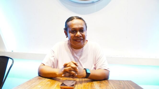 
Ketua Panitia Papua Reggae Festival ke-11, Ema Dogomo. (Foto: Kristin Rejang/Sasagupapua.com)