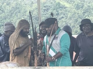 Anggota DPR Papua Tengah Dapil Deiyai, Donatus Mote saat melaksanakan reses pertama di tahun 2026 beberapa waktu lalu. (Foto: istimewa)