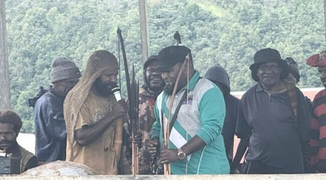 Anggota DPR Papua Tengah Dapil Deiyai, Donatus Mote saat melaksanakan reses pertama di tahun 2026 beberapa waktu lalu. (Foto: istimewa)