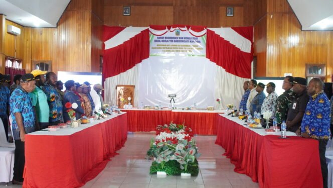 
Suasana rapat tim harmonisasi soal konflik Kapiraya, Kamis (16/4/2026). Foto: Kristin Rejang/Sasagupapua.com