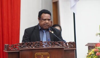 Wakil Ketua III DPR Papua Tengah, Bekies Kogoya. 