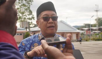 PJ Sekda Papua Tengah, Silwanus Sumule. (Foto: Kristin Rejang/Sasagupapua)