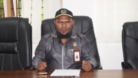 Ketua Kelompok Khusus DPR Papua Tengah, Donatus Mote. (Foto: Kristin Rejang/Sasagupapua)
