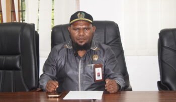 Ketua Kelompok Khusus DPR Papua Tengah, Donatus Mote. (Foto: Kristin Rejang/Sasagupapua)