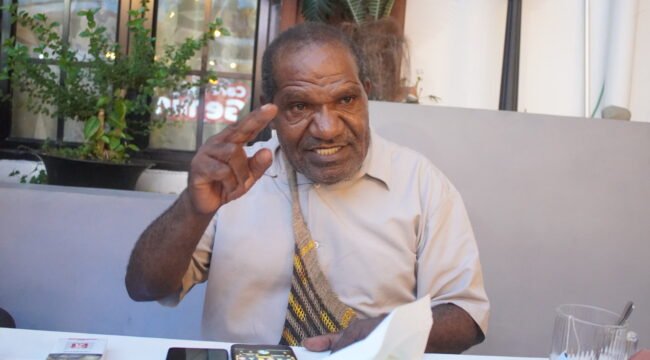 Ketua Pokja Khusus DPR Intan Jaya, Bartolomeus Mirip. (Foto: Kristin Rejang/Sasagupapua.com)