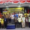Suasana foto bersama dalam momen Rapat Kerja Daerah (Rakerda) I yang bertempat di Nabire, Jumat (24/4/2026). Foto: Kristin Rejang/Sasagupapua.com).