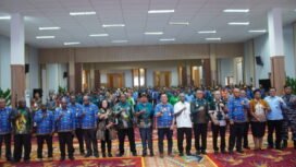 Momen foto bersama dalam acara penutupan Musrenbang Otsus dan RKPD 2027, Kamis (30/4/2026). Foto: Kristin Rejang/Sasagupapua.com 