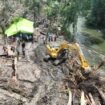 Tambang Ilegal yang ditemukan di Kali Jaifuri. (Foto: Pemkab Jayapura)