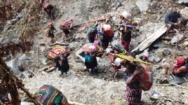 Korban pengungsian dari Distrik Kembru. (Foto: Ist)