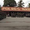 Suasana apel gabungan persiapan pengamanan aksi besok di Polres. (Foto: Kristin Rejang/Sasagupapua.com)