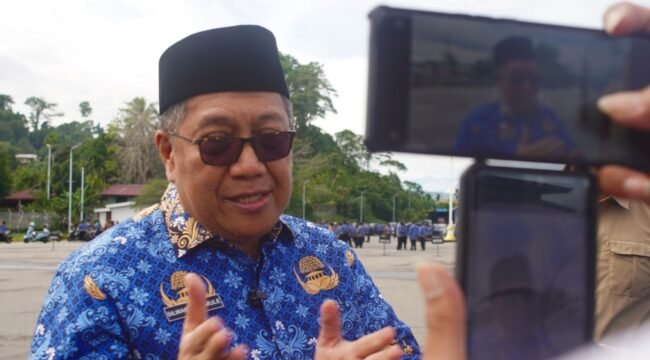 PJ Sekda Provinsi Papua Tengah, Silwanus Sumule. (Foto: Kristin Rejang/Sasagupapua)